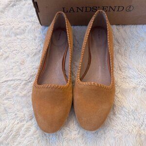 Velvet flat shoes